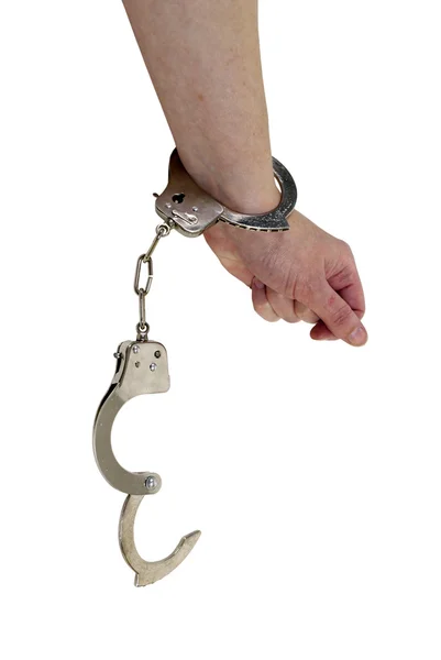 Снятие наручников — стоковое фото