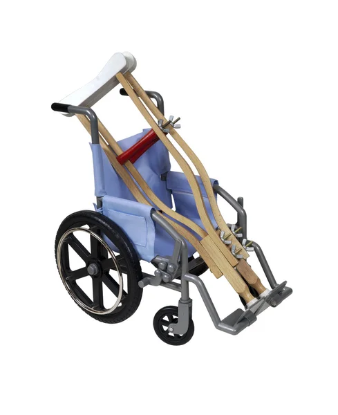 Kryckor och rullstol — Stockfoto