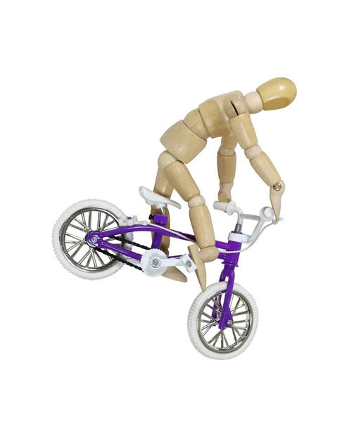 Saltar rueda de bicicleta neumático delantero — Foto de Stock