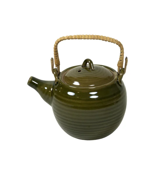 Yeşil çay potu — Stok fotoğraf