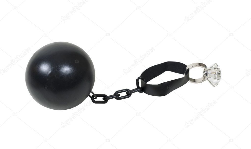 Ball and Chain and Engagement Ring