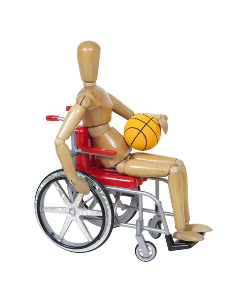 Basquete em cadeira de rodas — Fotografia de Stock