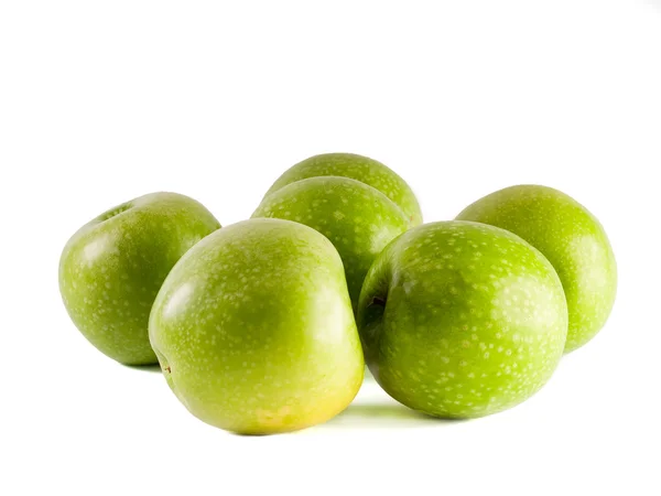 Six Granny Smith apples — Stock Photo, Image