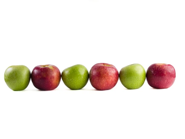 Шість яблука — стокове фото