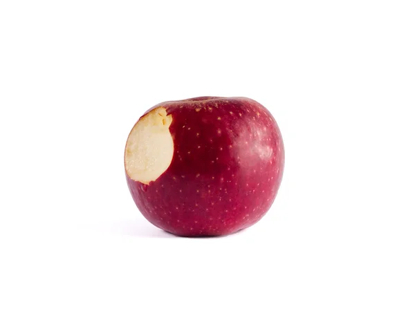 물린된 빨간 사과 — 스톡 사진