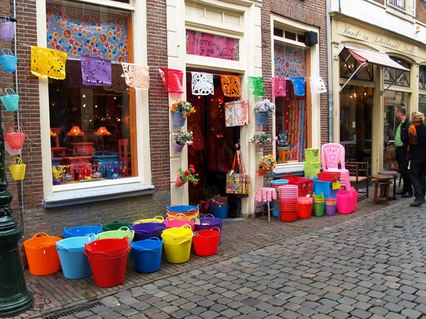 Small shop with pails