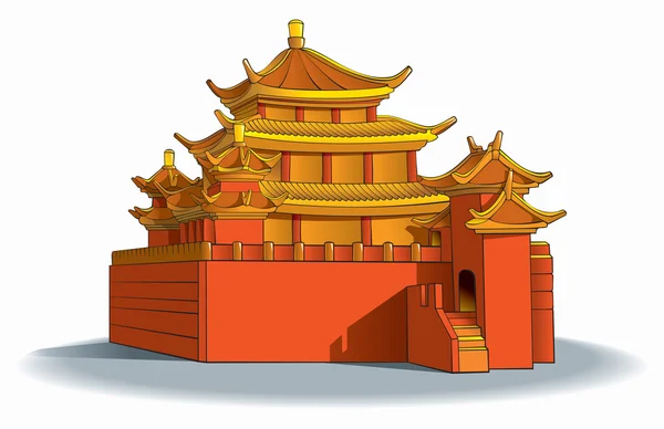 Çin pagoda — Stok Vektör