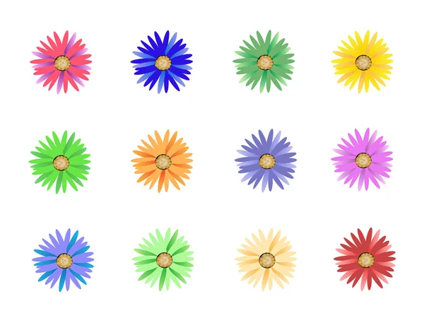 stock vector Colorful flowers
