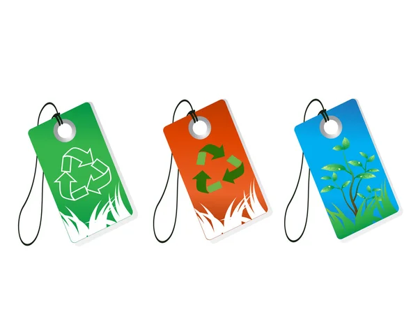 Recycling tags — Stock Vector