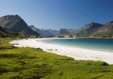 Lofoten kum plaj