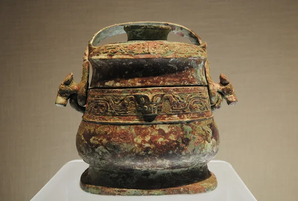 Antyk brązowy starożytnych Chin — Zdjęcie stockowe