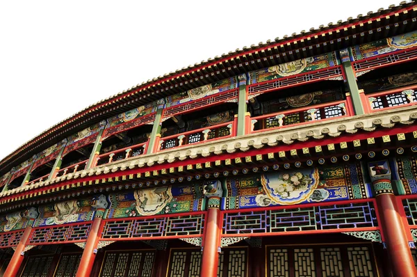 Edificio chino con pasillo — Foto de Stock