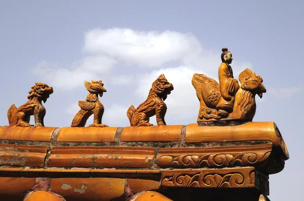 Budynek wzór starożytnych Chin — Zdjęcie stockowe