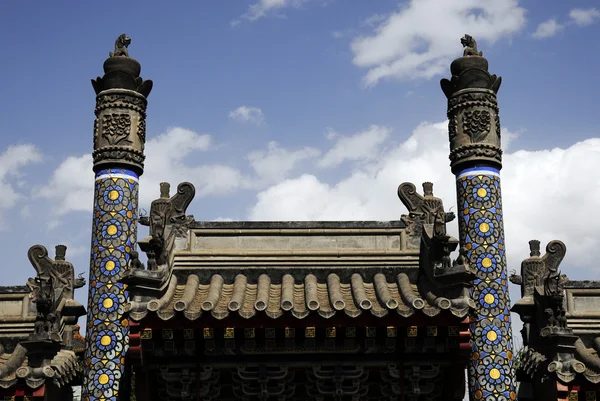 Budynek wzór starożytnych Chin — Zdjęcie stockowe