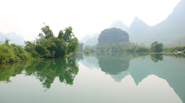 stock image Mountain with reflection in the river