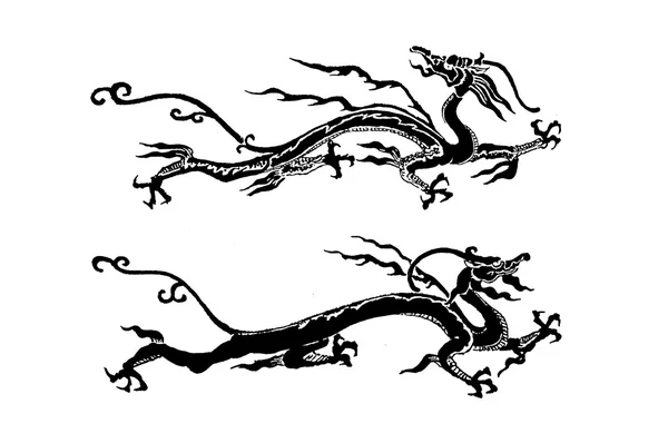 Fantástico patrón de dragón de china — Foto de Stock