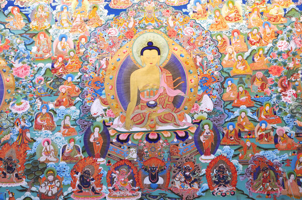 Buddhism painting artwork of tibet