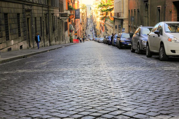 Straße am Morgen des Roms — Stockfoto