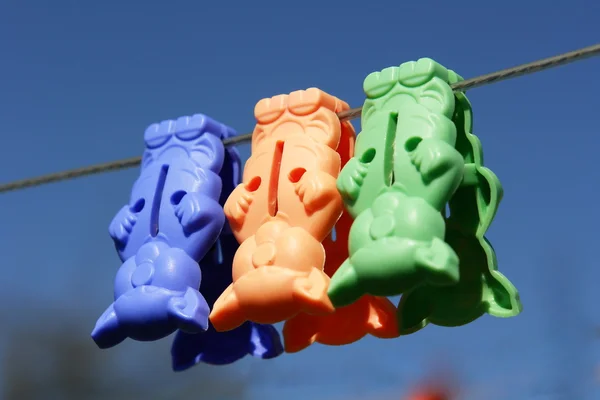 Toys for drying clothes — Stock Photo, Image