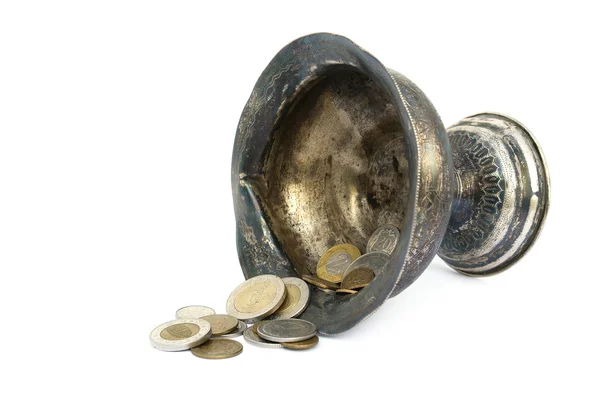 Bol en argent antique — Photo