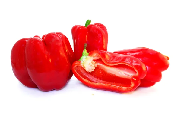 Některé červené papriky — Stock fotografie