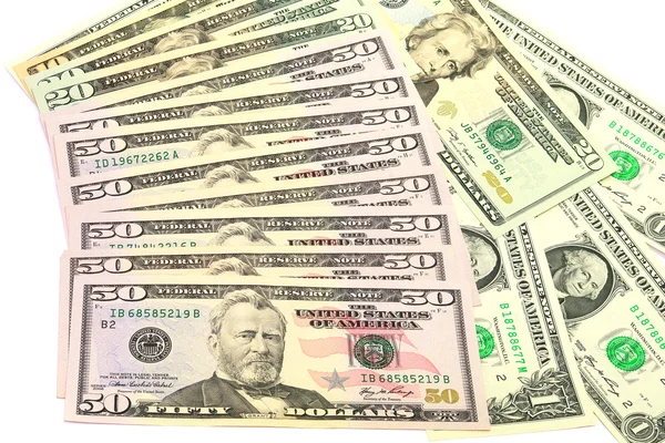 Elli dolarlık banknotlar — Stok fotoğraf