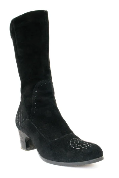 Svarte damestøvler – stockfoto