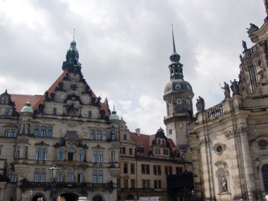 Germany, Dresden, aged building clipart