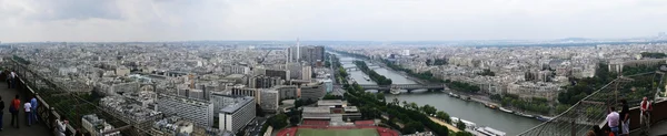 stock image Panorama with Eiffel Tower, south-west