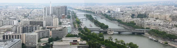 Panorama with Eiffel Tower, south-west — Stock Photo, Image