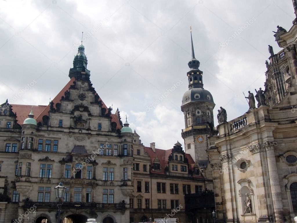 Germany, Dresden, aged building