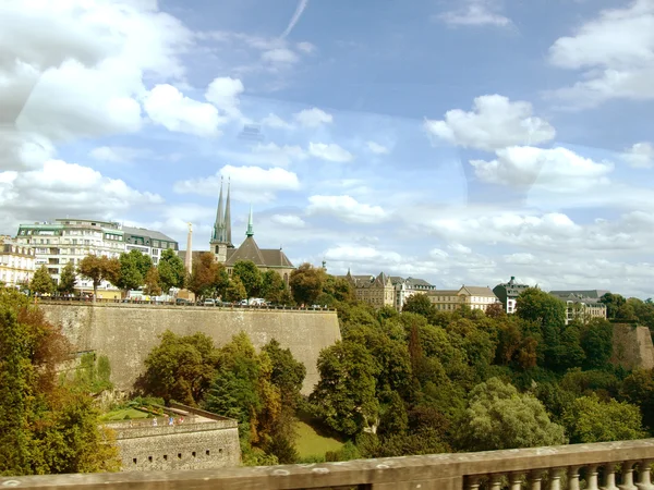 Luxemburg, view with bridge — Stock Photo, Image