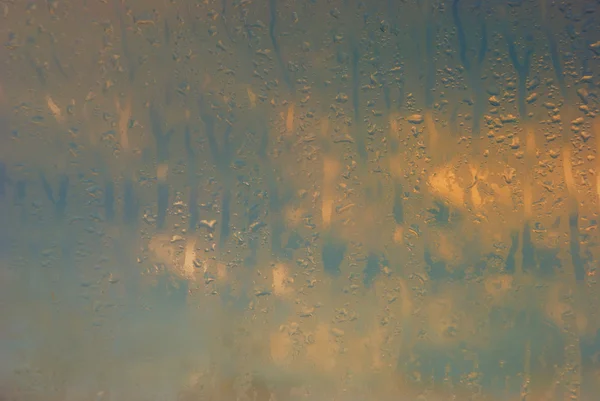 Kondenswasser am Fenster — Stockfoto