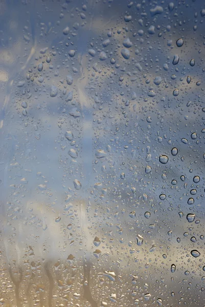 Kondenswasser am Fenster — Stockfoto