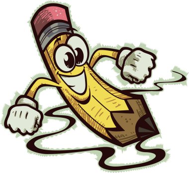 Happy Pencil clipart