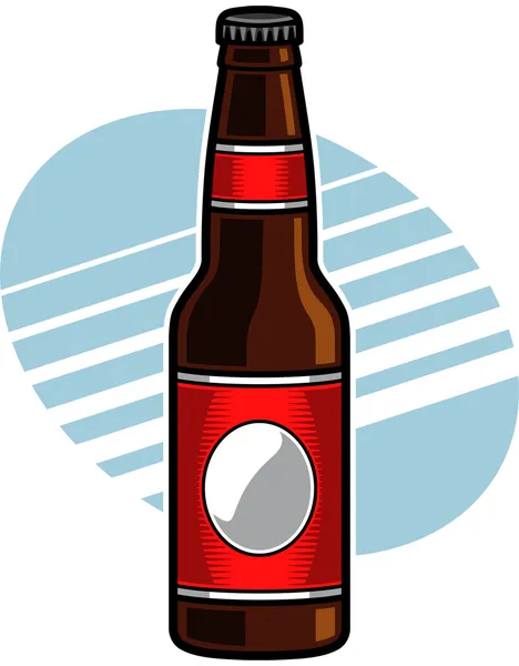 啤酒瓶 — 图库矢量图片