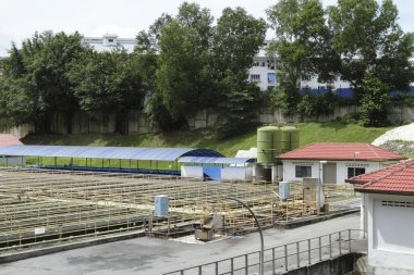 Sewage processing plant clipart