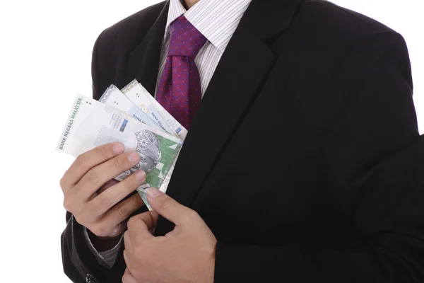 Businessman with cash Stock Picture