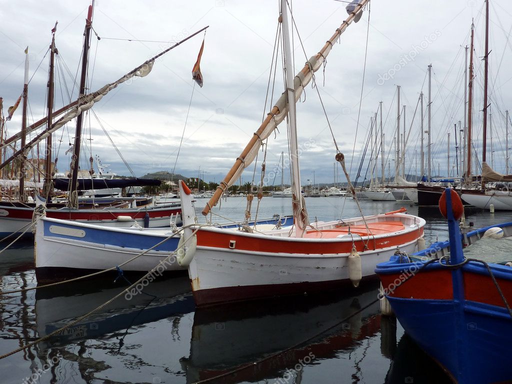 Boats at Sanary-sur-mer, France