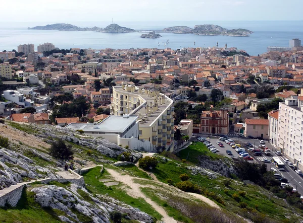 Pohled z Marseille, Francie — Stock fotografie