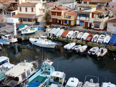 Vallon des Auffes port, France clipart