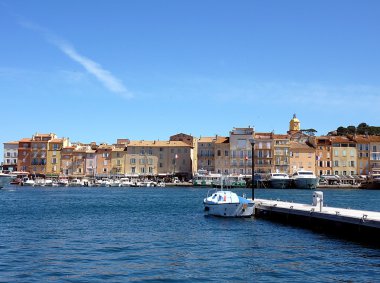 Small boat at Saint-Tropez, France clipart