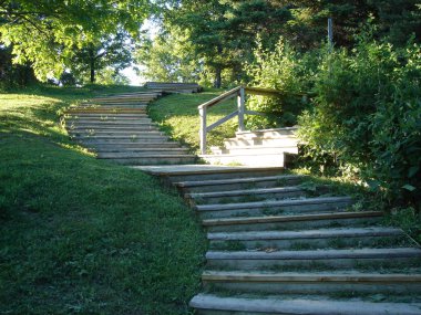 Wood stairs clipart