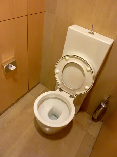 Weiße Toilette — Stockfoto