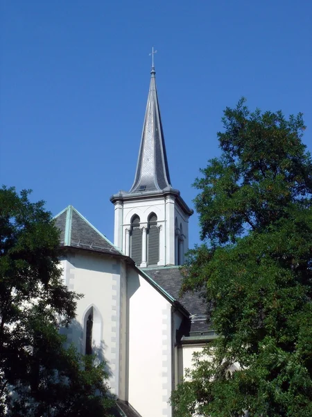 Protestantský kostel v Ženevě, Švýcarsko — Stock fotografie