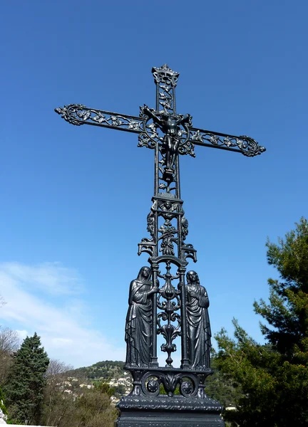 Croix de chemin noire — Photo