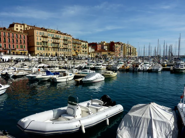Starého přístavu Nice — Stock fotografie
