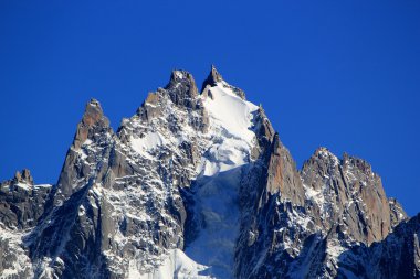 Mont-Blanc massif rock and snow clipart