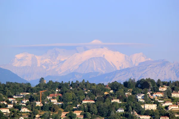 Pohled na horu mont-blanc — Stock fotografie