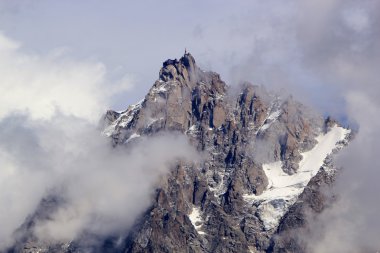 View of Aiguille Du Midi, France clipart